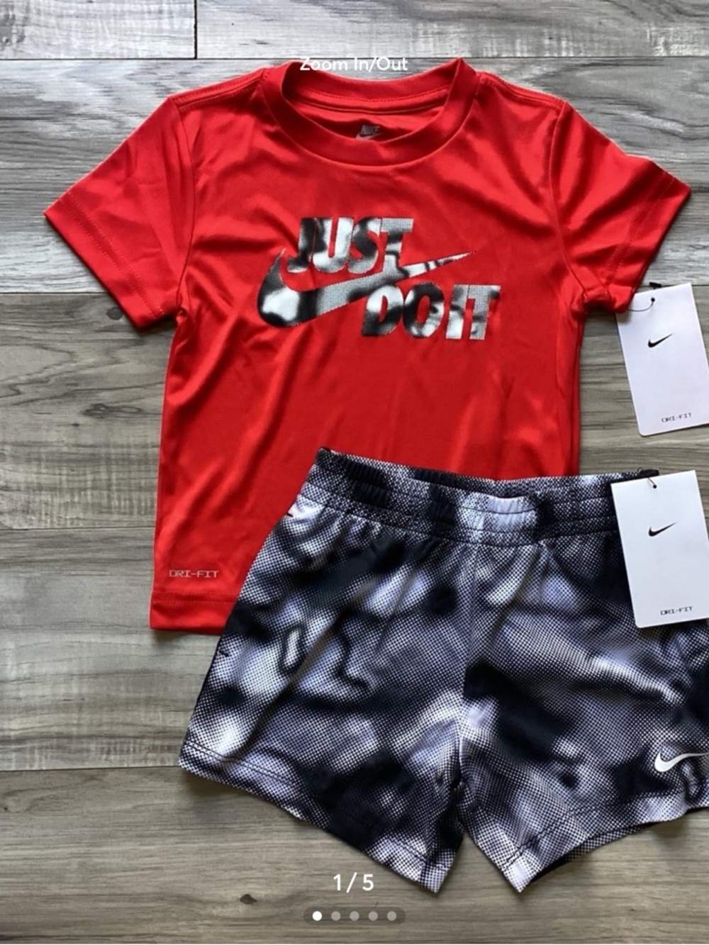 Toddler boy Nike tee & shorts outfit size 2T(NWT) ~PRICE FIRM, NO OFFERS~